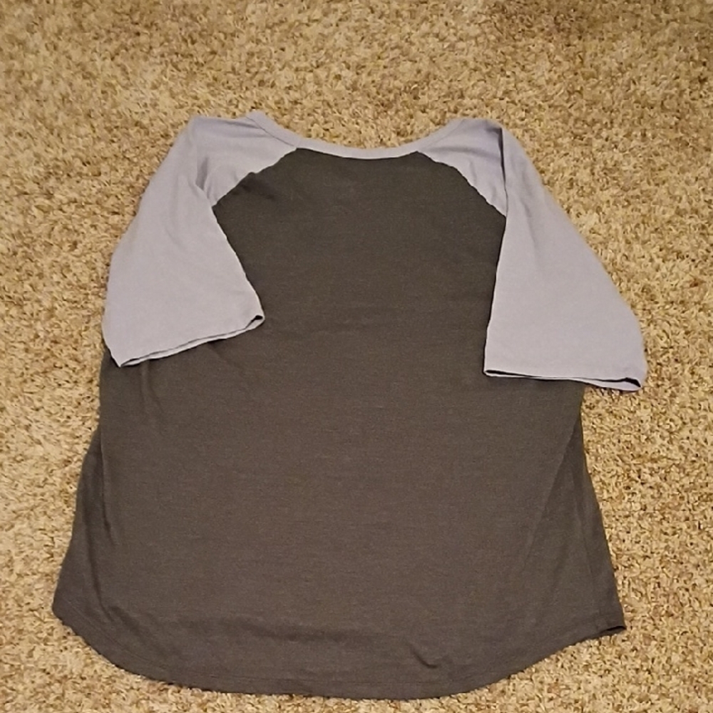 Sonoma Women's Raglan Tee - Gray and Lavender - Picture 5 of 5